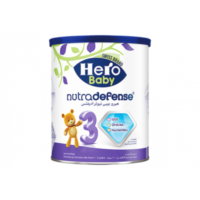 HERO BABY MILK NUTRADEFENSE PLUS STAGE 3 FROM 1 TO 3 YEARS 400 GM